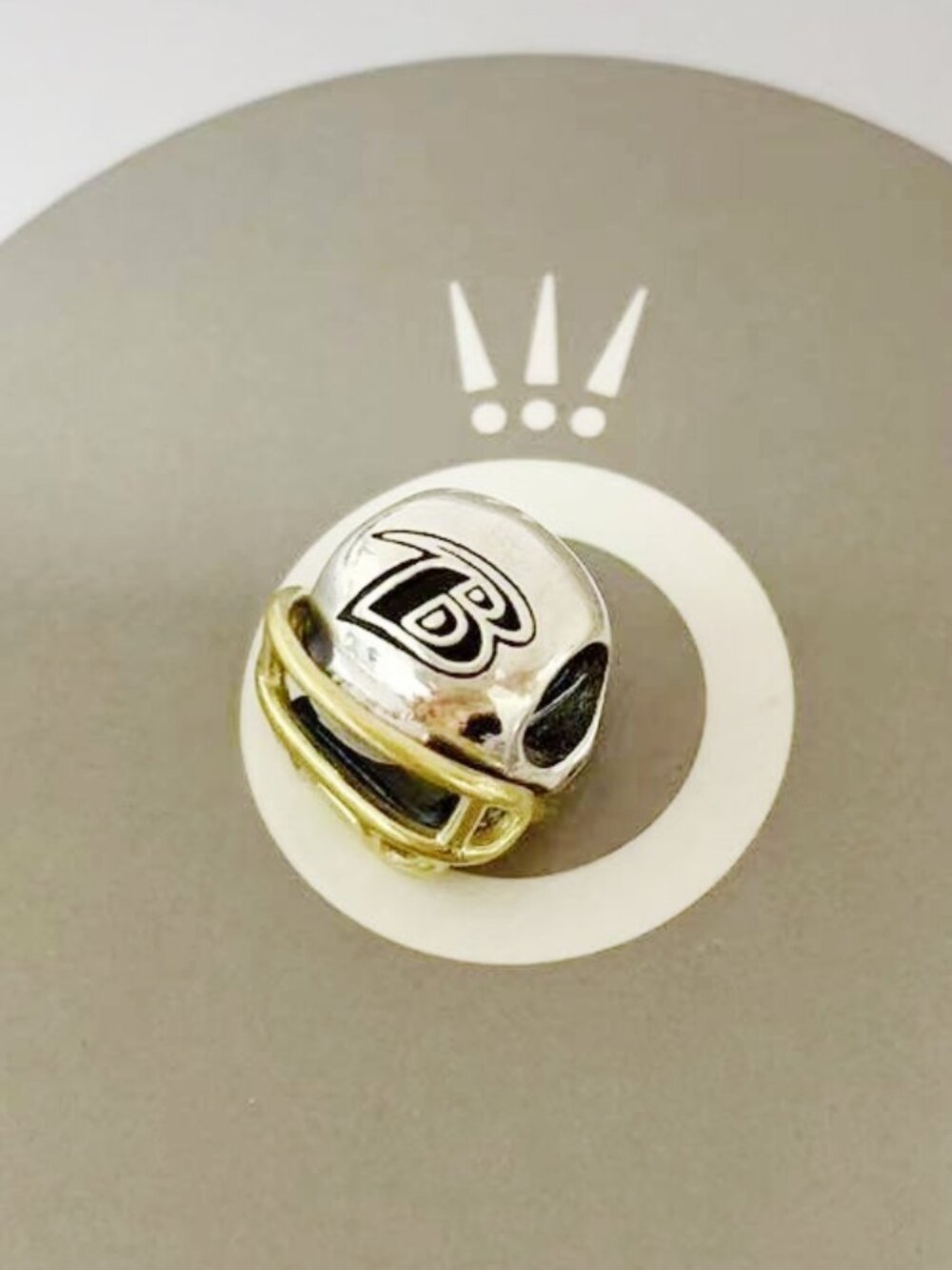 Pandora Baltimore Ravens Football Helmet Charm Pendant